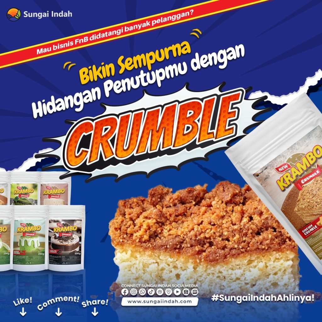 Bikin sempurna hidangan penutupmu dengan crumble - Sungai Indah